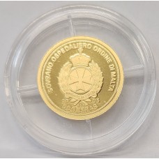 MALTA 2005 . FIVE HUNDRED 500 LIRAS . GOLD PROOF COIN